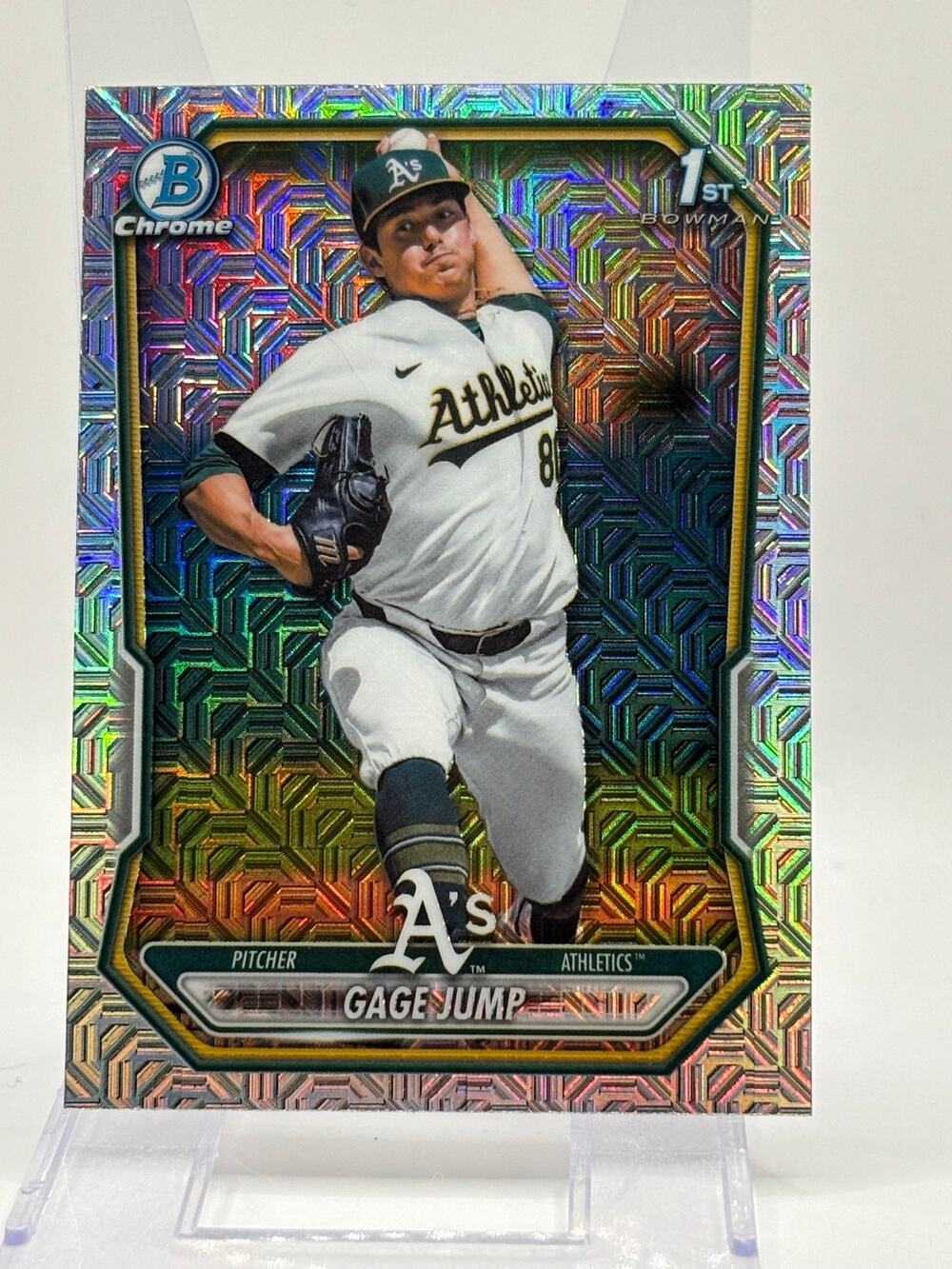2026 Bowman Gage Jump 1st Bowman Mojo Refractor Oakland Athletics Prospect
